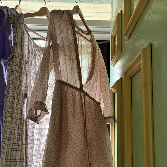 Bababaton silk midi dress in cream leopard print - Picture 13 of 13